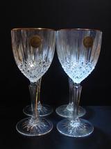 Set of 4 Cristal D&#39;Arques-Durand  Crystal Water Goblets Constance Platin... - $24.00