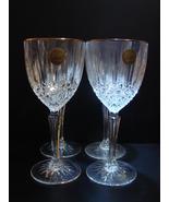 Set of 4 Cristal D&#39;Arques-Durand  Crystal Water Goblets Constance Platin... - $24.00