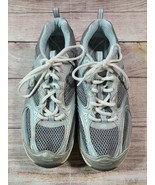 Skechers Shape Ups Women&#39;s Walking Toning Shoes Size 8 Gray Silver Blue ... - $38.79