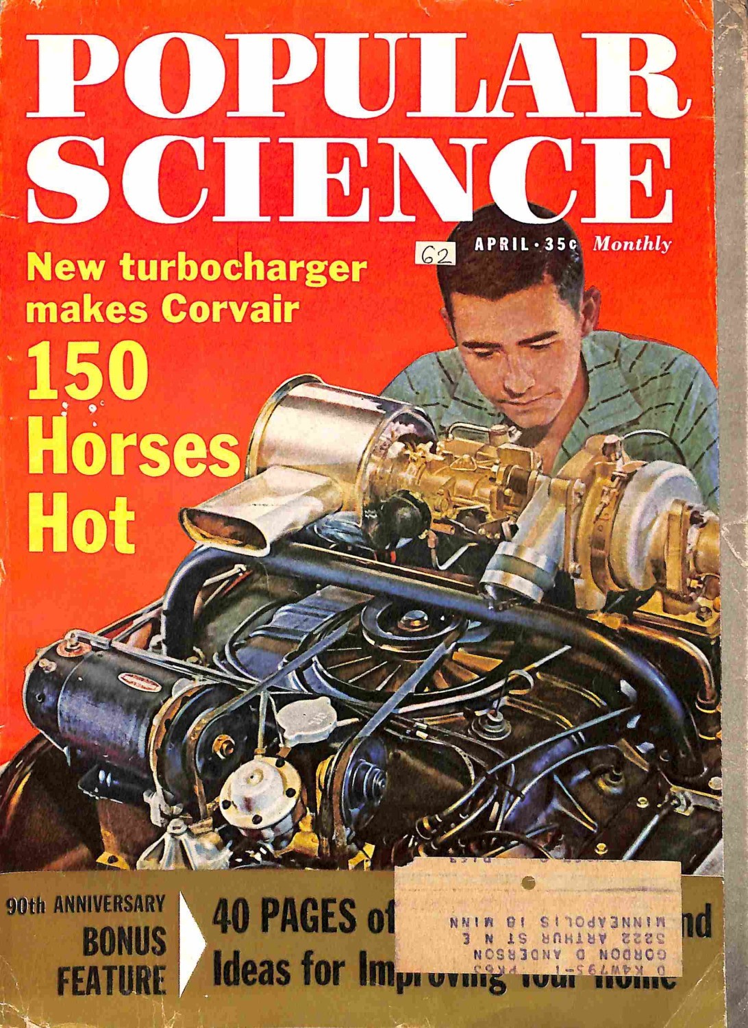 Popular Science April 1962 Magazine Back Issues