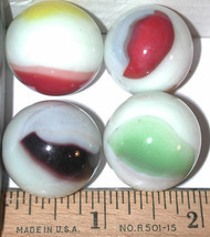 LOT of 10 VINTAGE 1" SHOOTERS MARBLES RANDOM 1” MARBLE LOT FROM ESTATE HOARD 