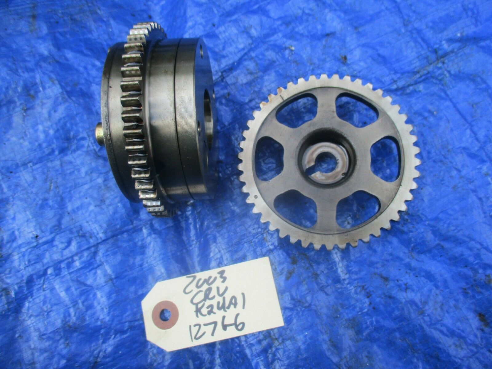 0206 Honda CRV K24A1 camshaft cam gears set OEM engine motor K24 VTC