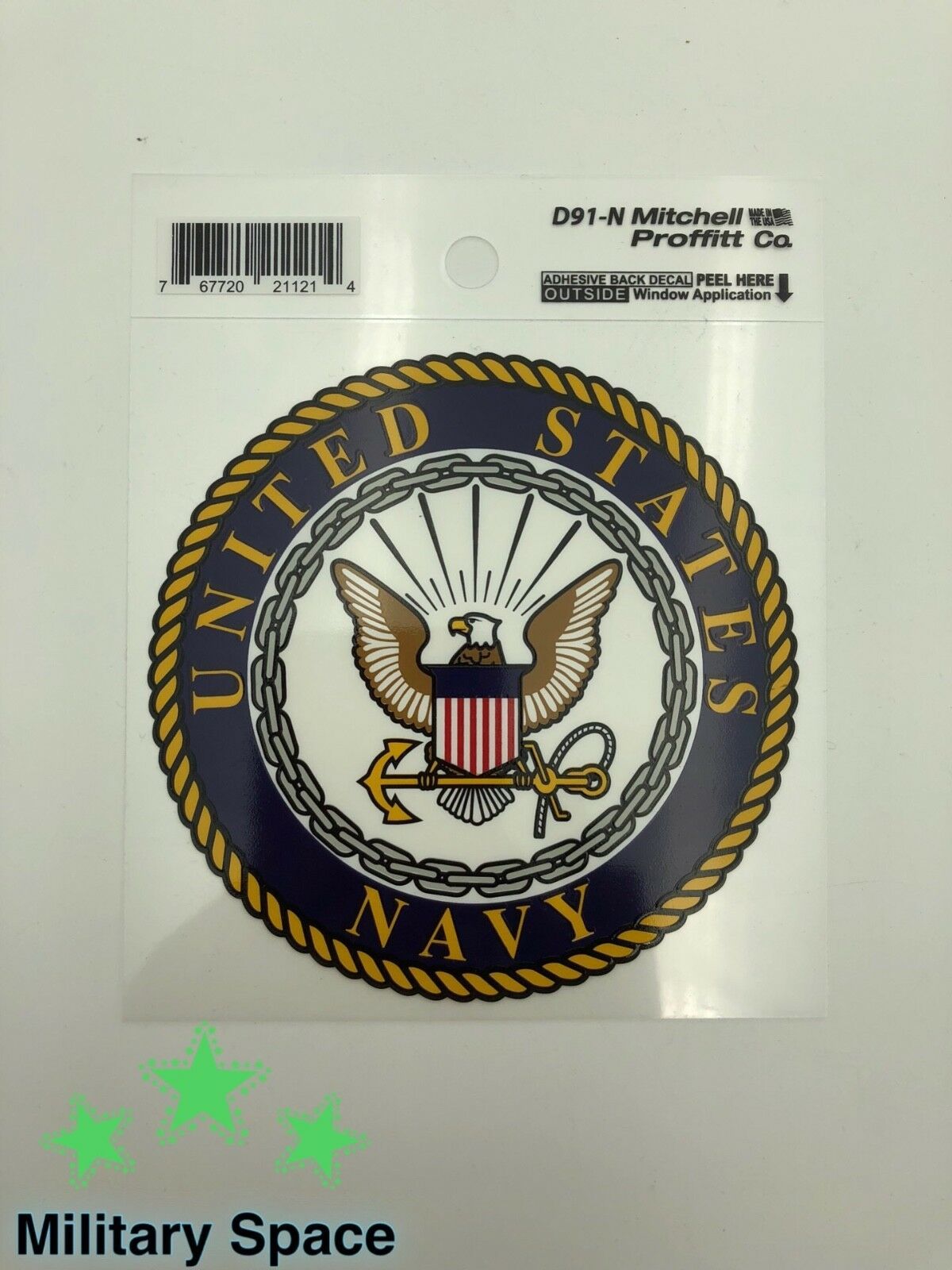 USN US Navy 4" Inch Military Seal Logo Vinyl Decal Window Car Sticker ...