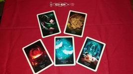 Divination of the Ancients Oracle Cards Reading with FIVE CARDS. ONE QUE... - $25.55