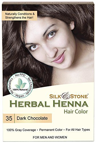 Herbal Henna Hair Color #35: Dark Chocolate (Dark Brown)