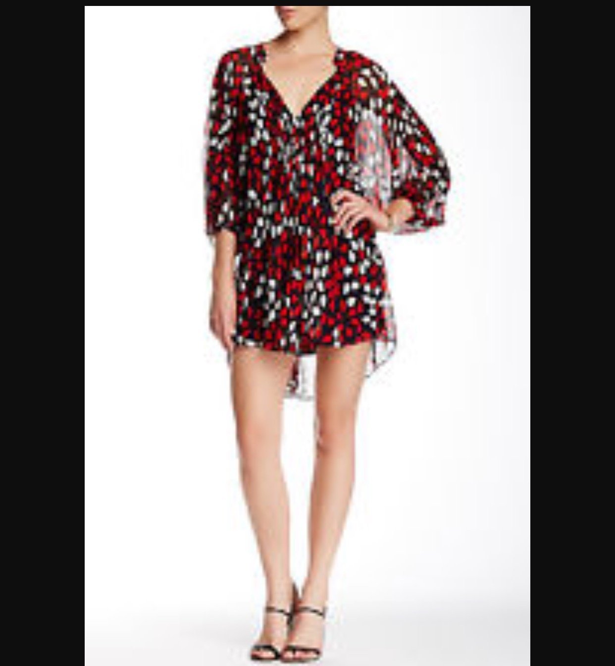 dvf fleurette silk chiffon dress