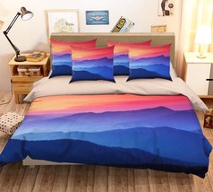 3D Sunset Mount Sky 224 Bed Pillowcases Quilt Duvet Single Queen King US Summer - $102.84+
