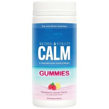 Natural Vitality Calm Anti-Stress Gummies, Magnesium, Raspberry-Lemon 12... - $39.59