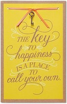 American Greetings Key To Happiness New Home Congratulations Card With Ribbon - $13.47