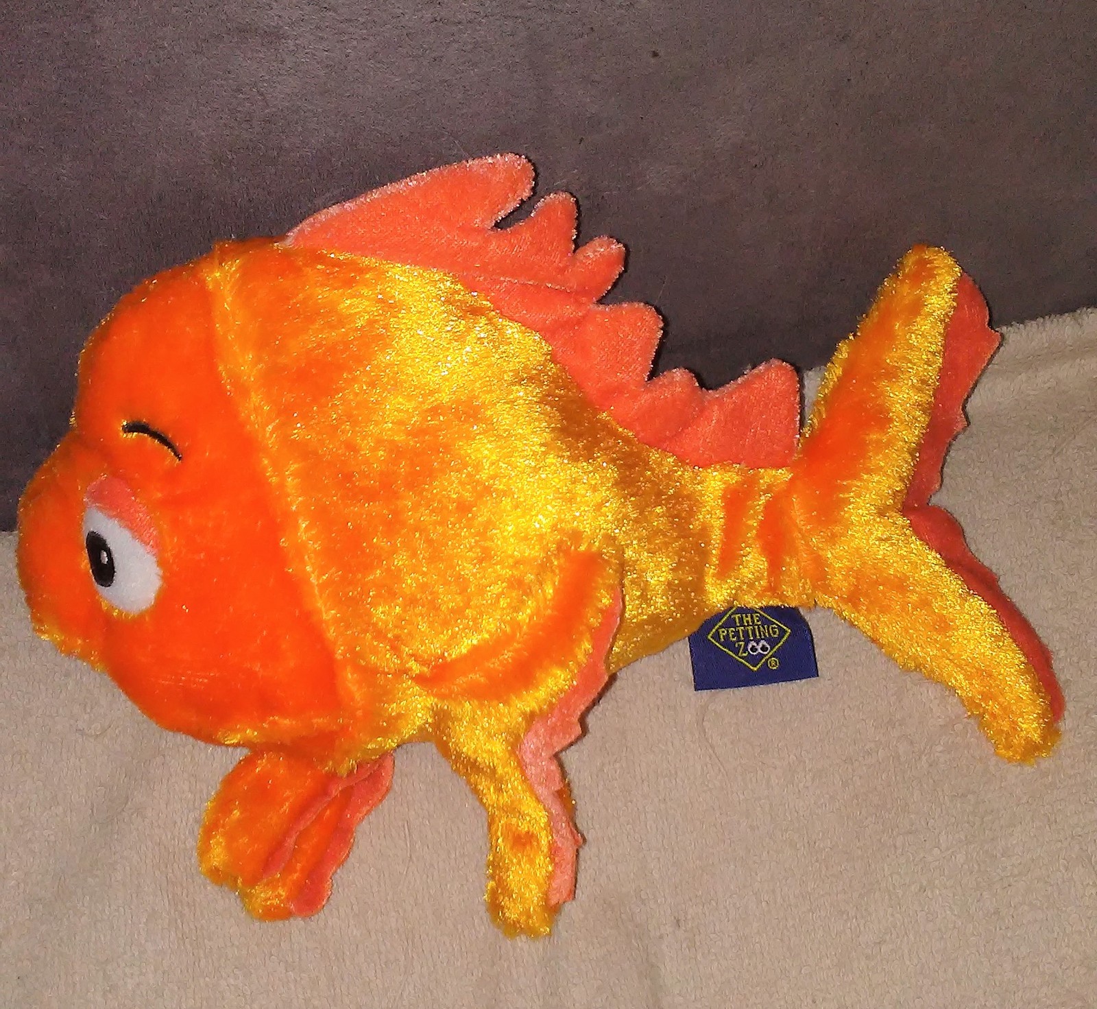 stuffed goldfish toy