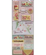 LOVE Romance Dimensional and Regular Stickers 4 sheets - $2.99