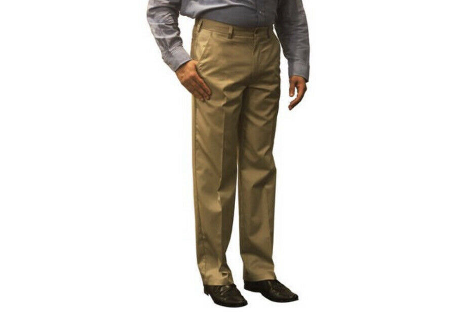 george flat front pants