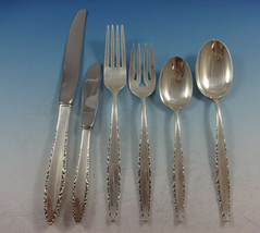 Lace Point by Lunt Sterling Silver Flatware Set For 12 Service 74 Pieces - $4,306.50