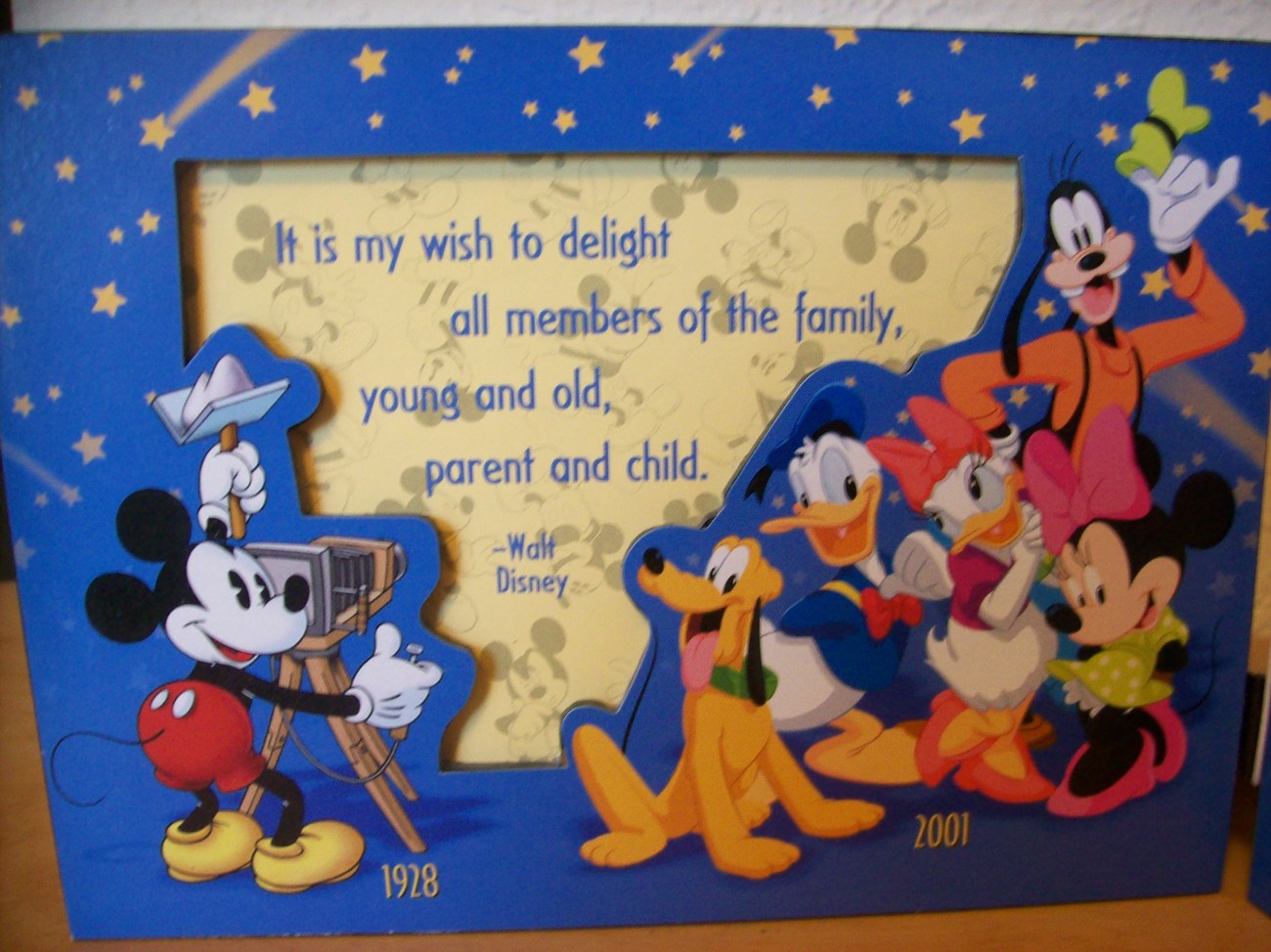 Disney Hallmark Walt’s 100th Anniversary Folding Photo Frame Frames