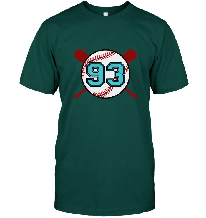 Vintage Baseball Jersey Number T Shirt 93 three TShirts