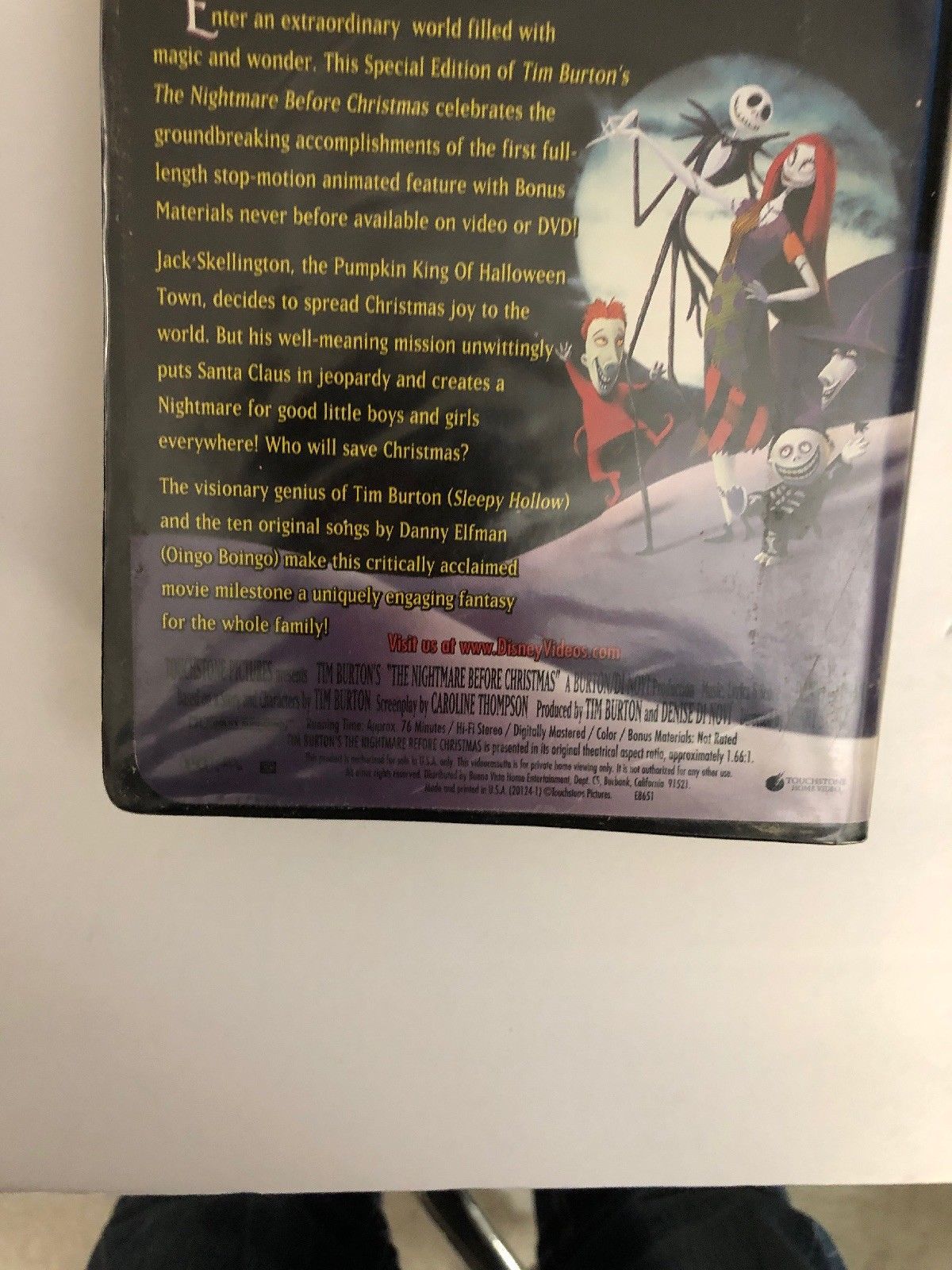 The Nightmare Before Christmas(VHS,2000,Special Edition)TESTEDRARESHIPS N 24HR VHS Tapes