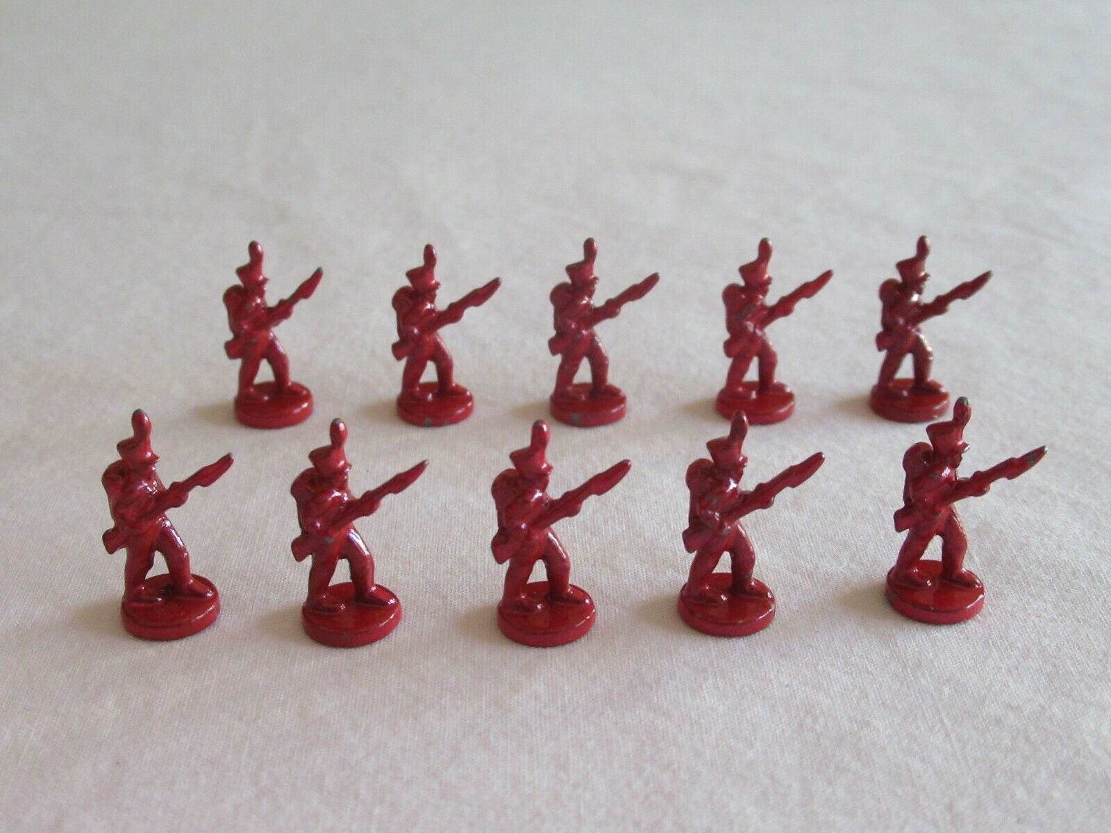 10x Risk 40th Anniversary Edition Board Game Metal Soldier Infantry Blue Army 