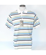 Fila Golf Multi Stripe Short Sleeve Polo Shirt Mens Medium M NWT  $90 - $69.29