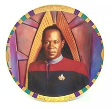 Star Trek: Deep Space Nine Commander Sisko Ceramic Plate 1995 COA BOXED - $14.50