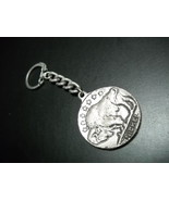 Key Chain Metal 1877 Indian Head Penny and Seven Star Buffalo Nickel Sou... - $8.99