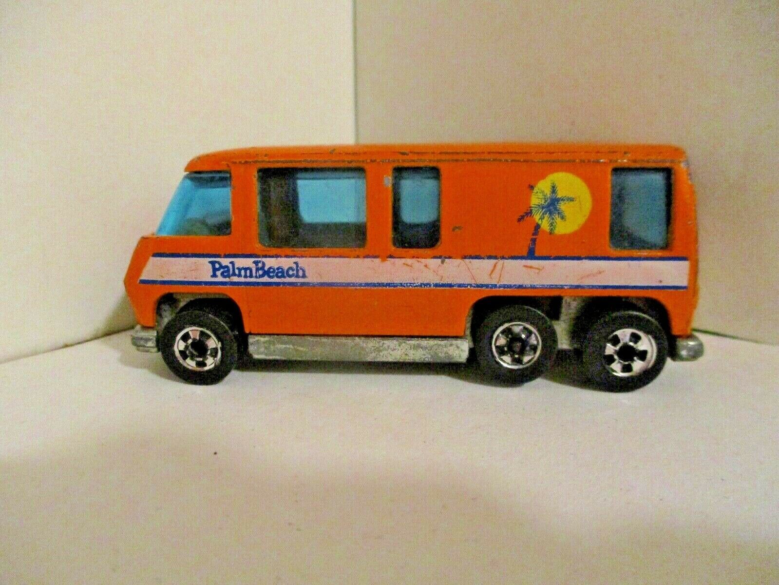 Vintage Hot Wheels 1976 GMC Mattel Motorhome Orange Palm Beach Tree ...