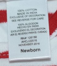 Two Feet Ahead Collegiate Licensed Ohio State Red White Size Newborn Dress image 4