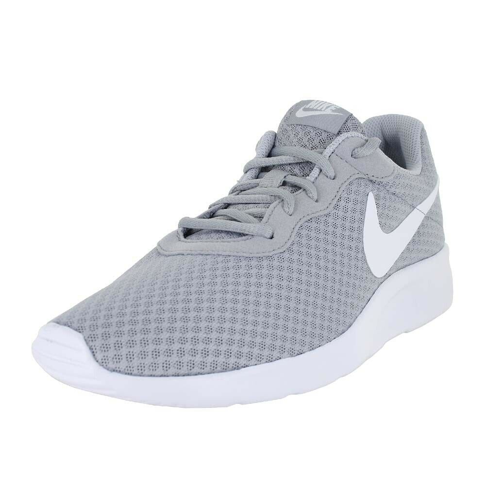 NIKE TANJUN WOLF GREY WHITE 812654 010 MENS US SIZES - Athletic