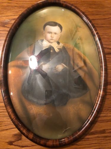 Antique Oval Picture Frame With Convex And 50 Similar Items