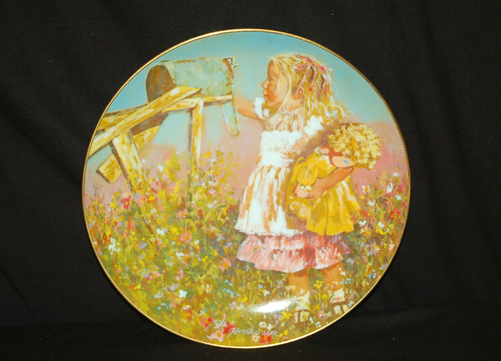 Primary image for Old Vintage 1981 Collectors Plate Star's Summer by Jessica Zensky Schmid #9081