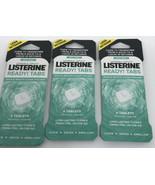 Listerine Ready Tabs Chewable Tablets 8 Count Lot of 3 Mint - $4.94