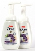 2 Bottles Dove 6.8 Oz Lavender & Yogurt 5X Moisturizers Foaming Hand Wash