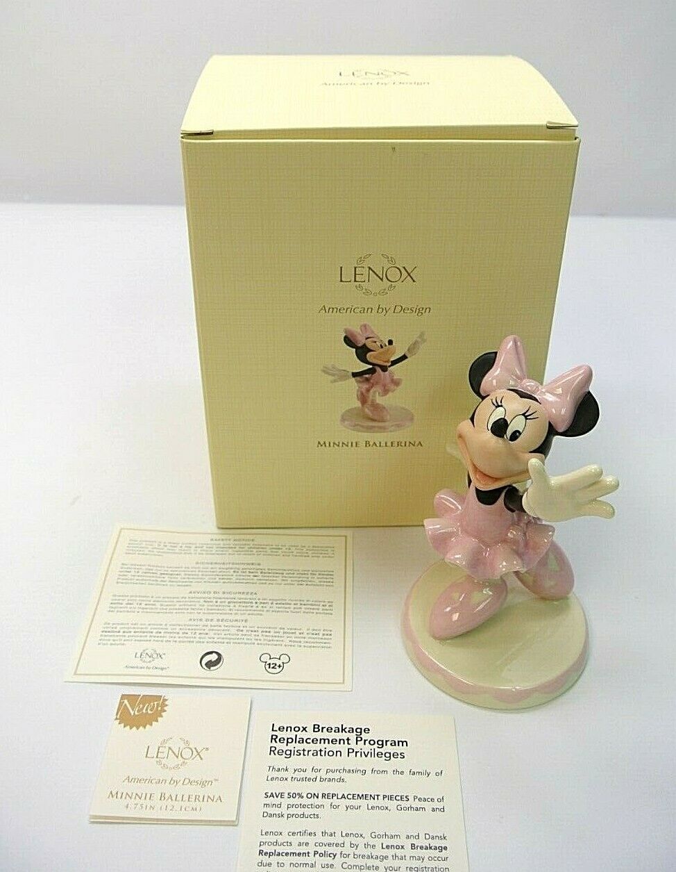 Lenox Disney Showcase Collection Minnie Ballerina Porcelain Figurine