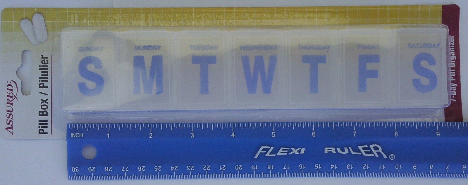 Large 7 Day Pill Organizer Box Large Compartments Transparent - $2.96