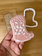 Country Cow Boots Wellies deboss + matching Cookie Cutter - $11.80
