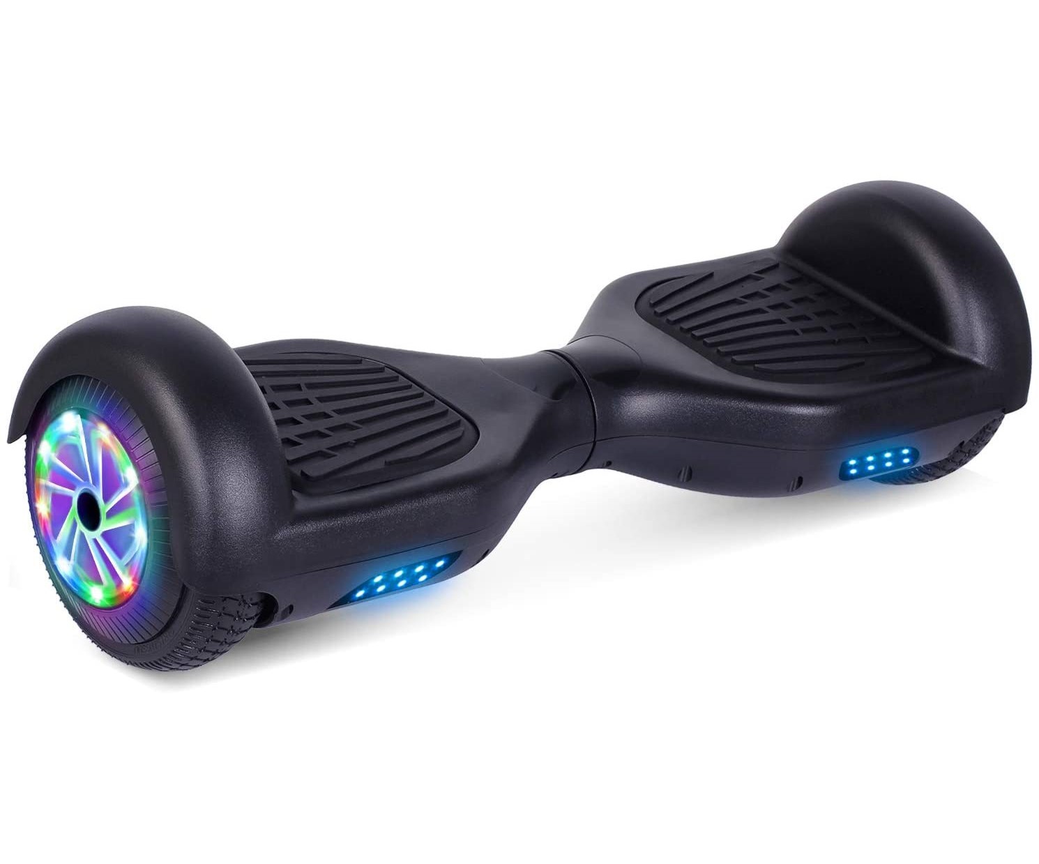 GlareWheel Hoverboard Self Balance Electric Scooter LED Light-Black