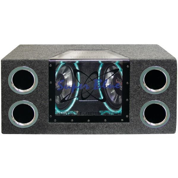Pyramid Car Audio BNPS102 Dual Bandpass System with Neon Accent Lighting (10, 1