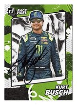 AUTOGRAPHED Kurt Busch 2022 Donruss Racing RACE KINGS (#1 Monster Team) ... - $31.50