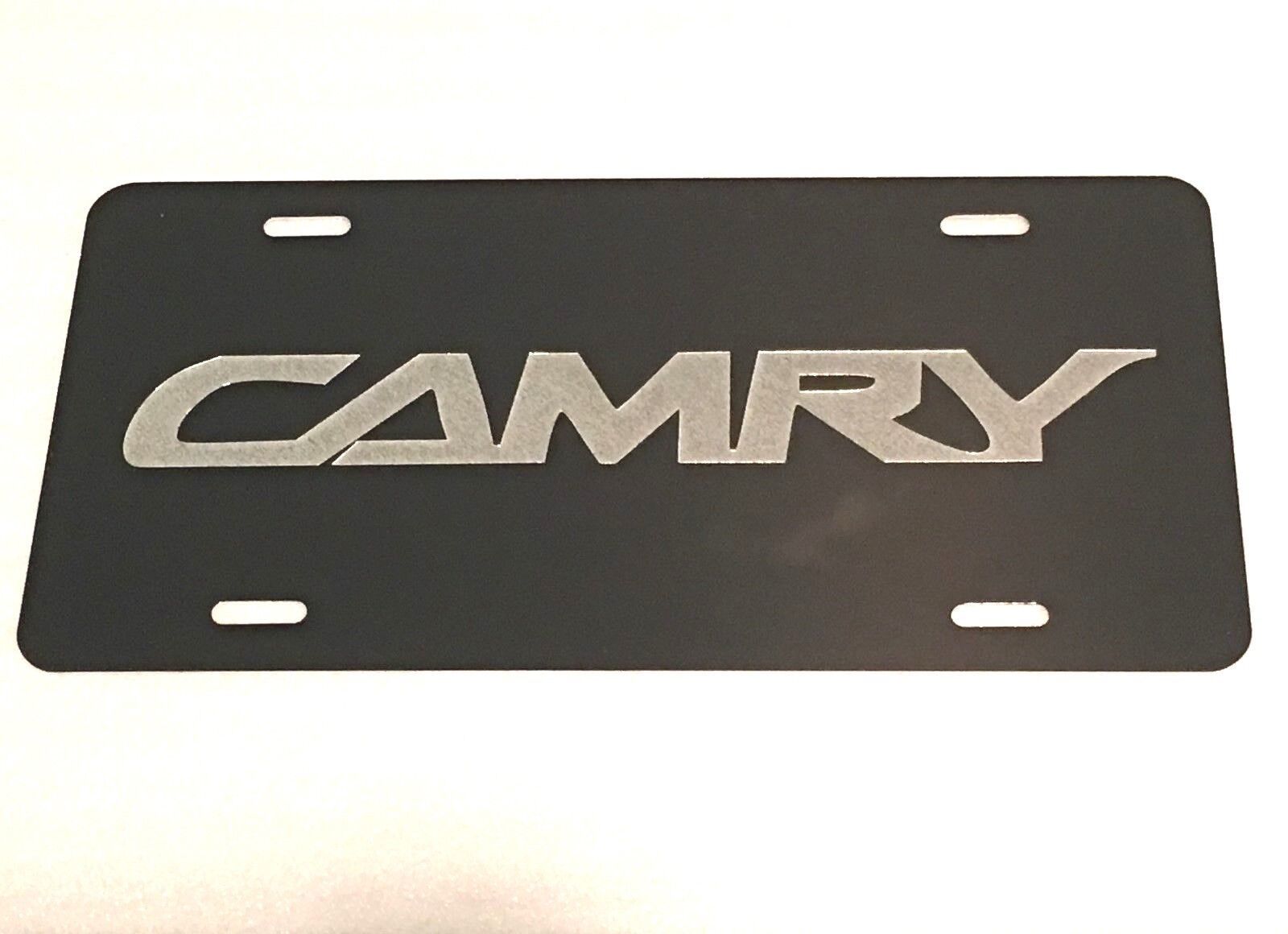 DEEP Engraved TOYOTA CAMRY Car Tag Diamond Etched on Aluminum License Plate