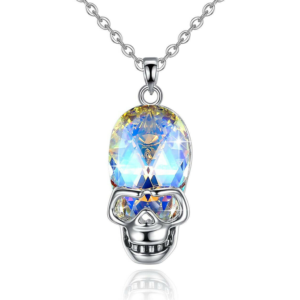 Swarovski Skull Necklace Mens Authentic Discontinued Necklaces & Pendants