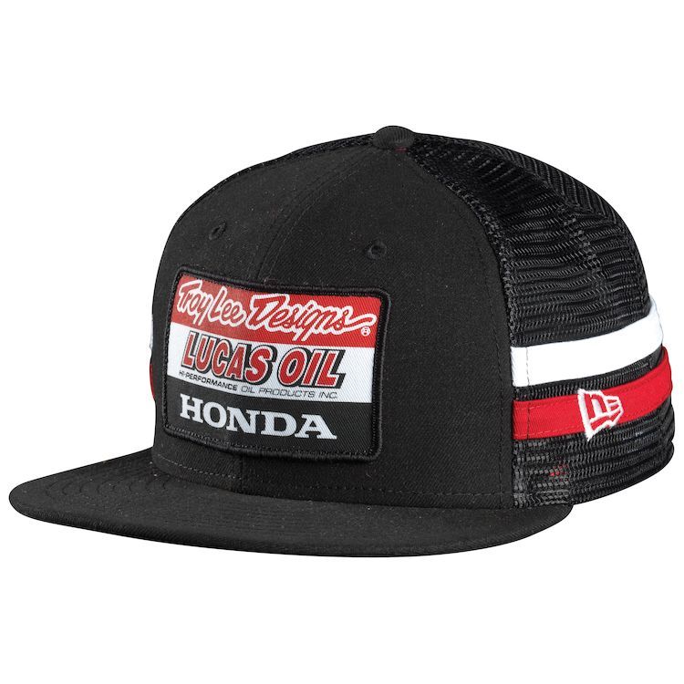 HONDA Cap Black Snapback Flat Brim Hip Hop Racing Hat