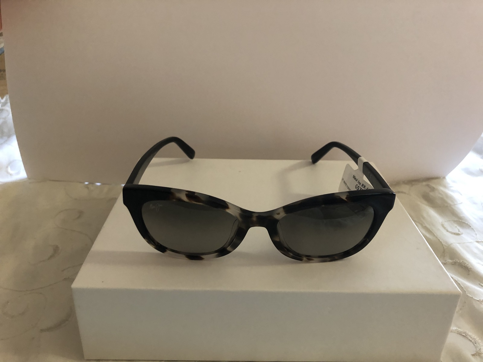 Maui Jim Ilima Gs759-61 White Tokyo Gloss Black Women's Sunglasses 53 ...