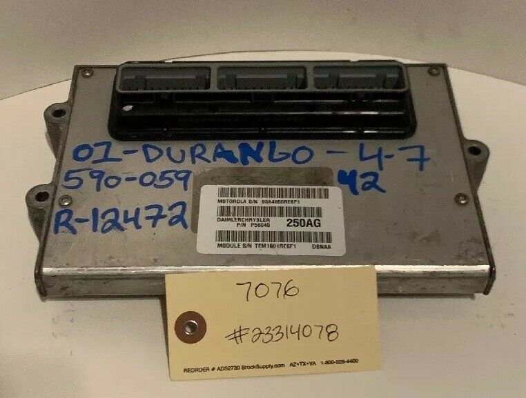 ECM PCM Powertrain Control Module 2001 Dodge Durango 4.7 V8 P56040250AG Engine Computers