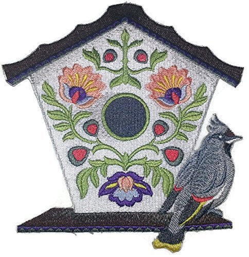Custom and Unique,Amazing Birdhouse[ Polish Folk Art Birdhouse with Bohemian Wax