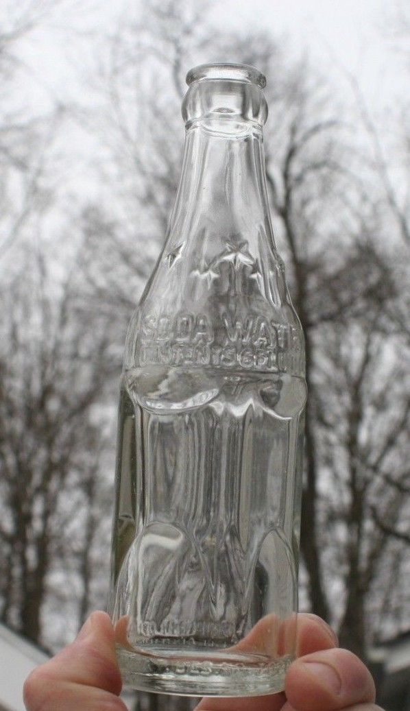 Soda Water Bottle Property Of Coca Cola Cambridge Ohio 6oz Star Sodas