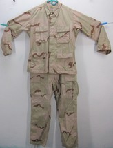 Desert Camouflage Pattern Army Combat Jacket + Trousers Men's Medium Regular - $81.58
