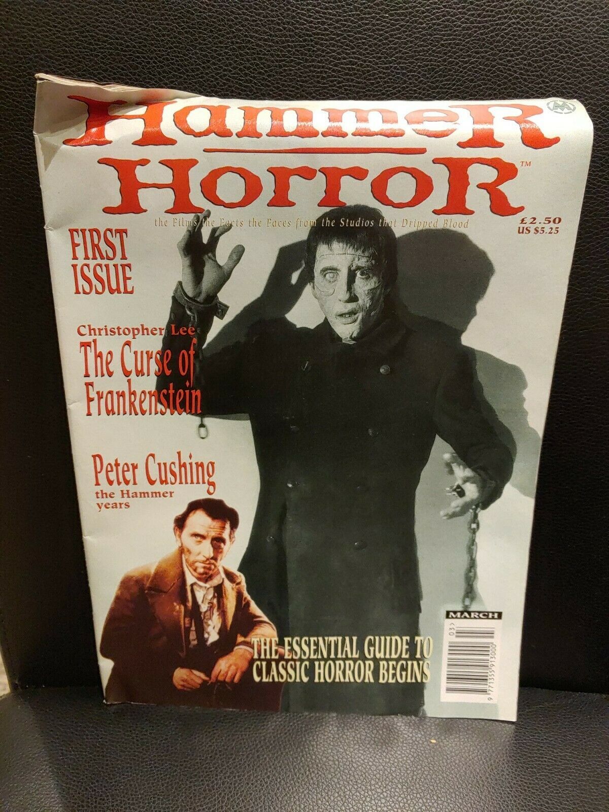 Hammer Horror Magazine March #1 PETER CUSHING Frankenstein CHRISTOPHER ...