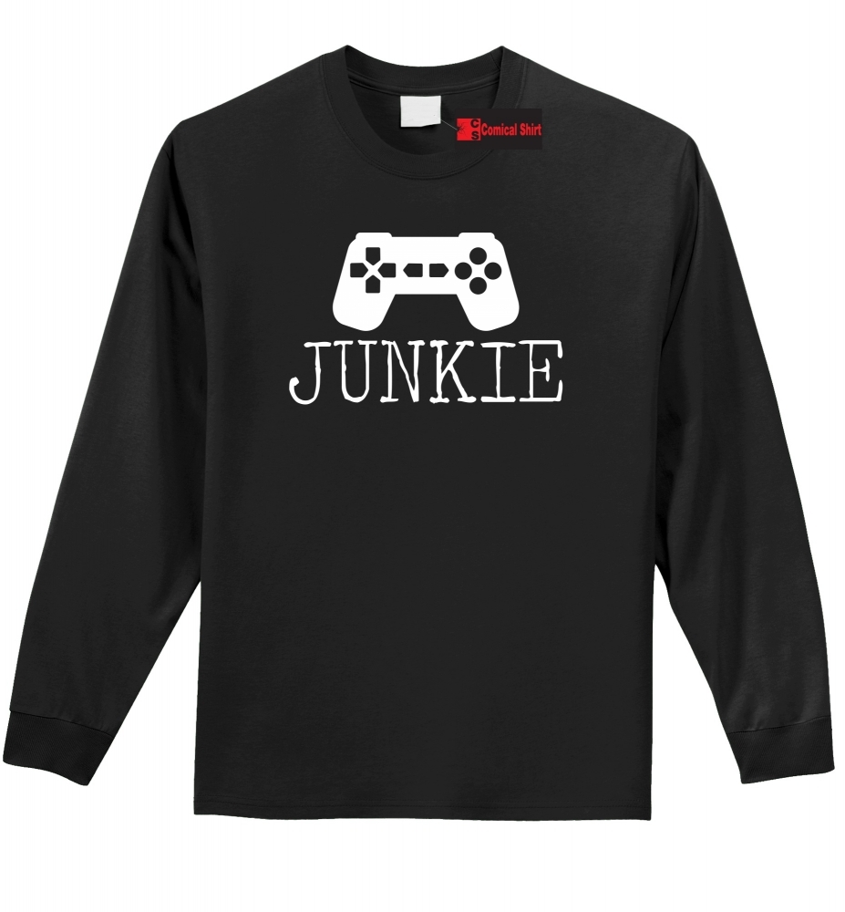Image of Junkie Gamer Graphic Tee Mens L/S Tee