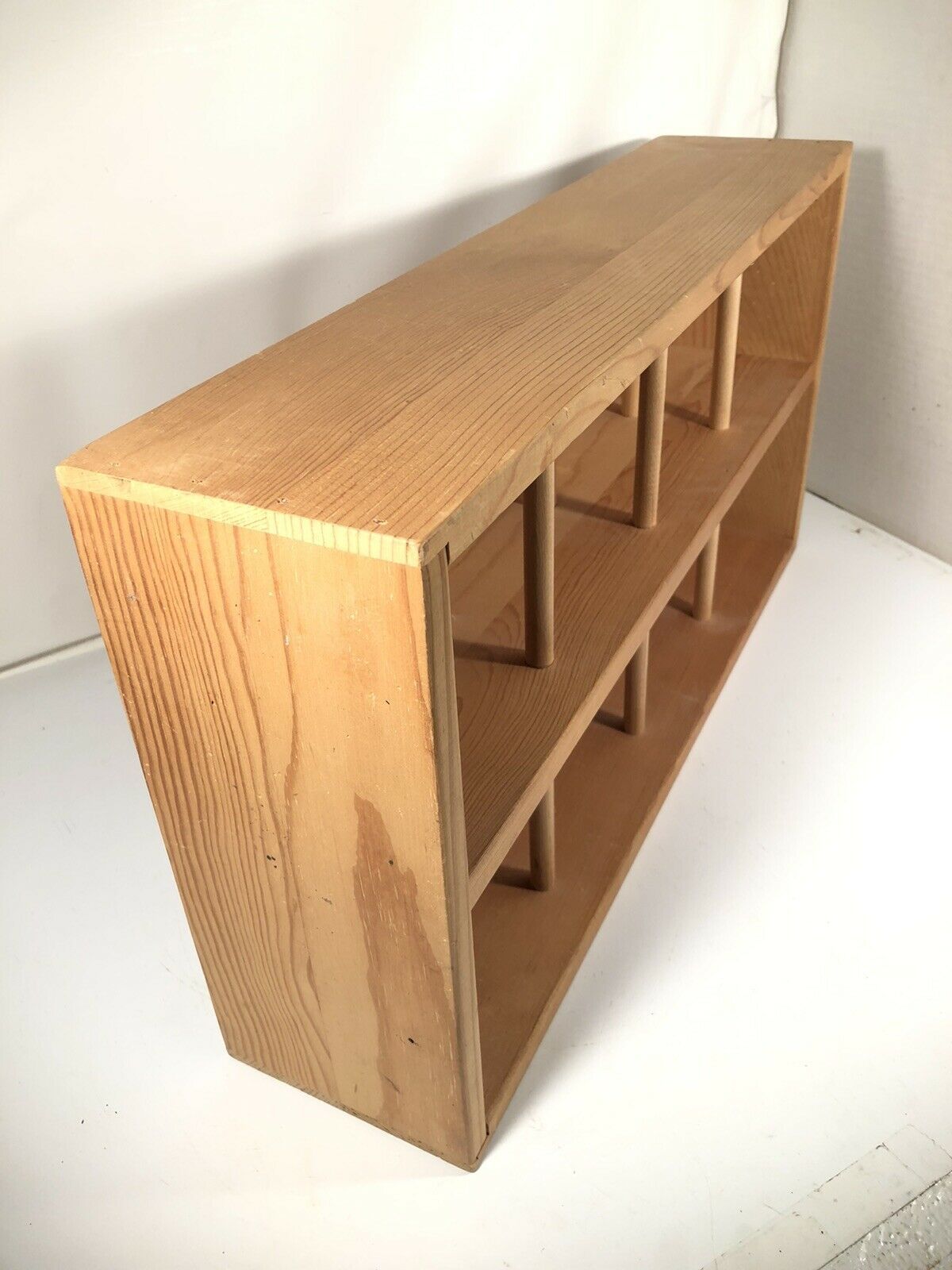 Vintage Wood Napa Valley 96 CD Rack Storage Shelf Crate Crafter