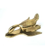 Vintage Brass Wild Duck Paper Clip Letter Holder Virginia Metalcrafters ... - $26.00