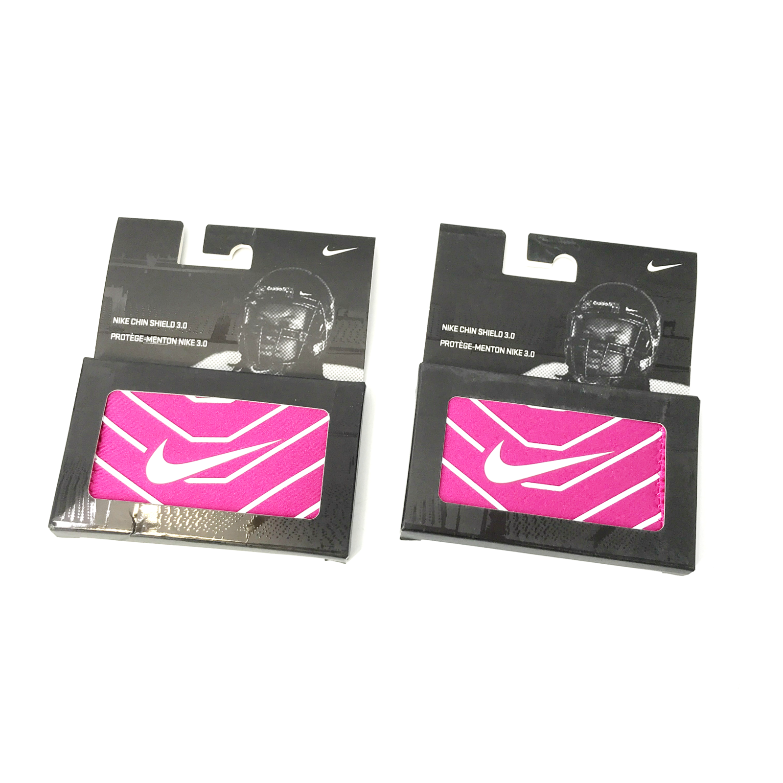 NIKE Chin Shield 3.0 Sports Football Chin Strap Cover Pink Lot of 2 
